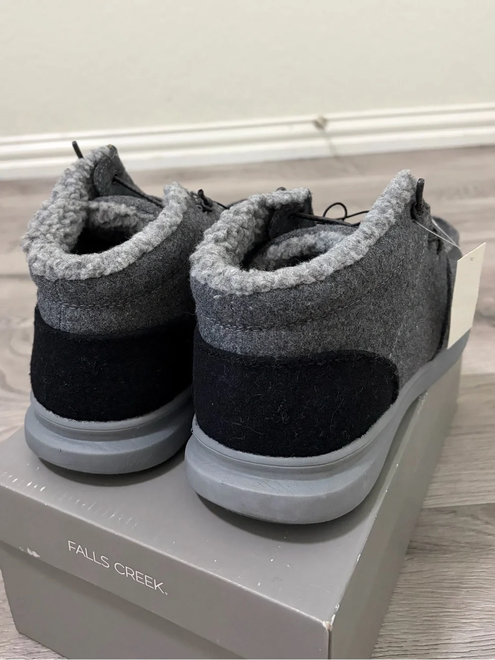 Falls Creek Men’s Gray Chukka Boots